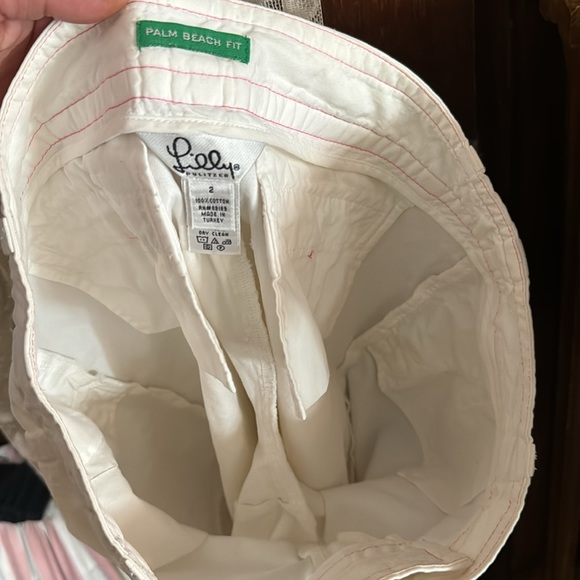 Lilly Pulitzer size 2, white cotton shorts with pockets, front and back - Picture 5 of 5
